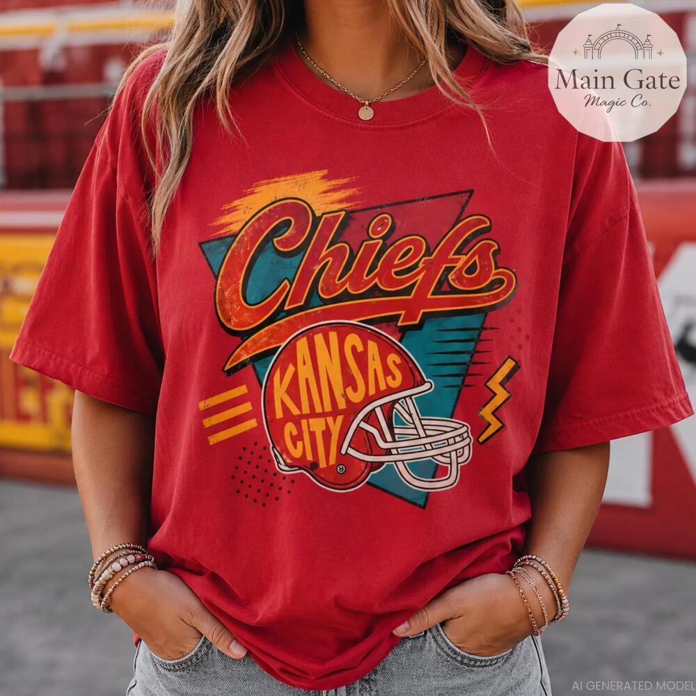Retro 90s Chiefs Kansas City Football Game Day Shirt